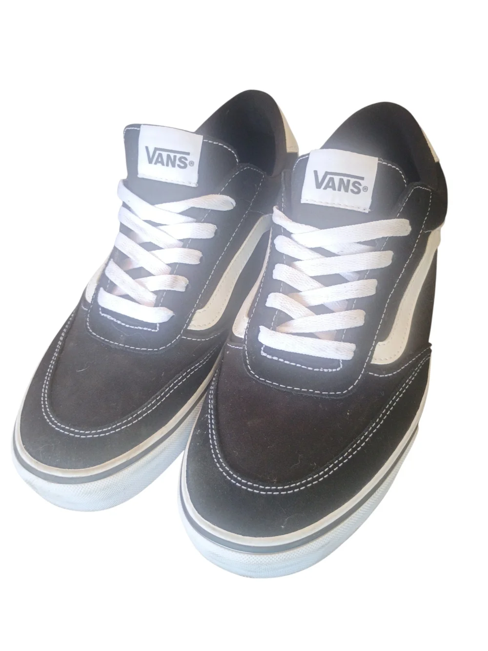 Like New Black And White Vans Size 11.5